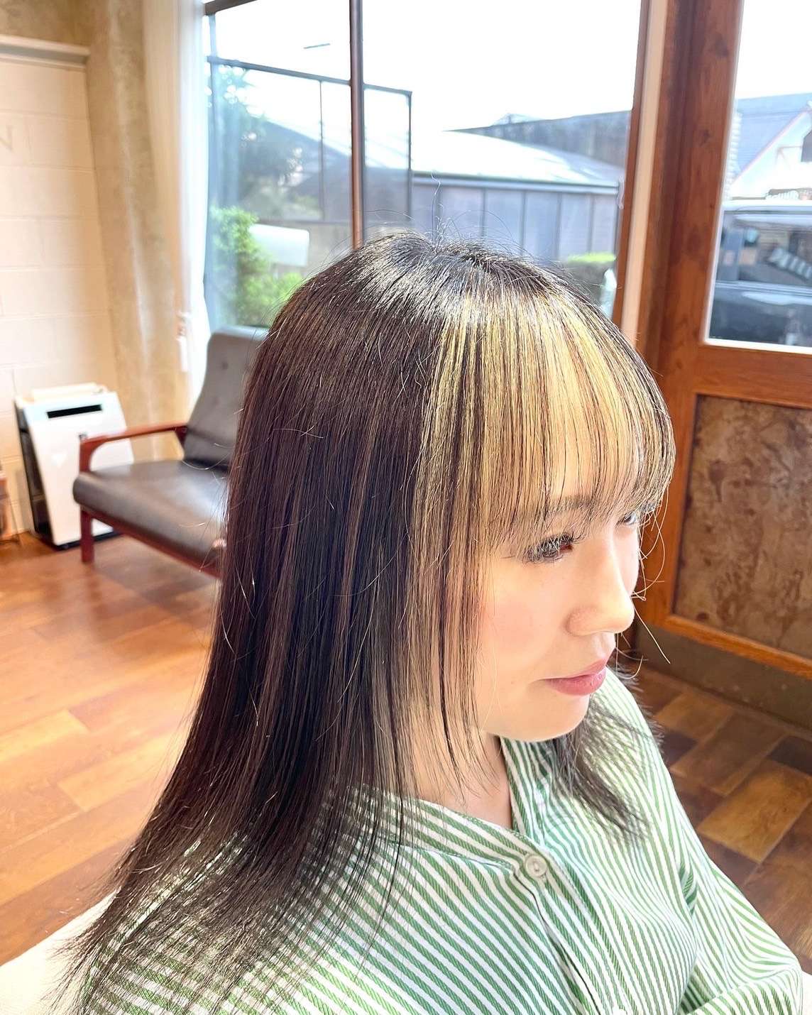 ダークカラー×フェイスフレーミング